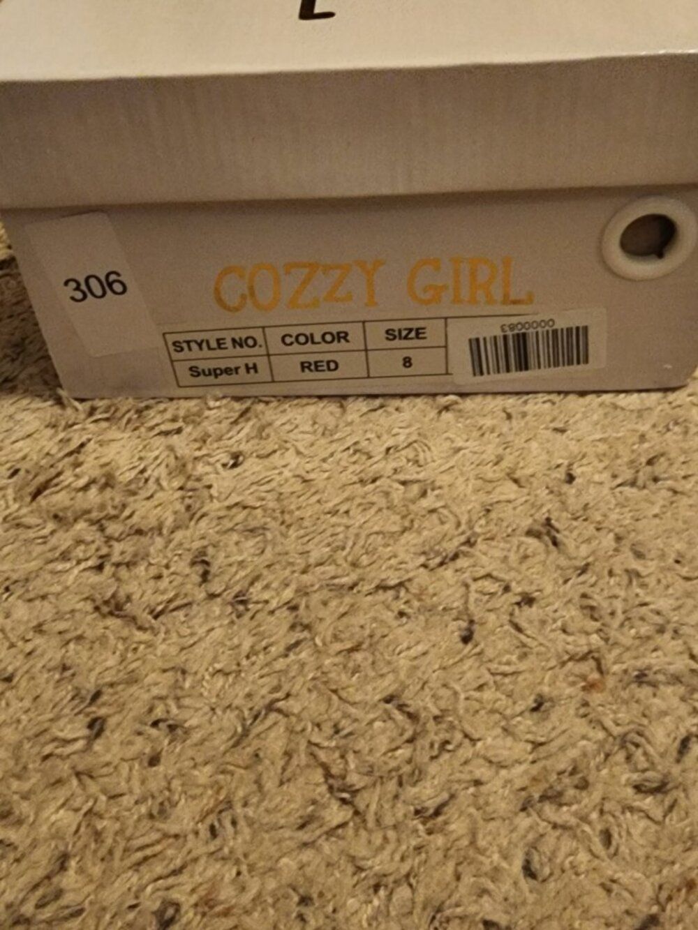 Cozzy Girl Super H women’s 8 red platform Chelsea ankle boots - Picture 15 of 15